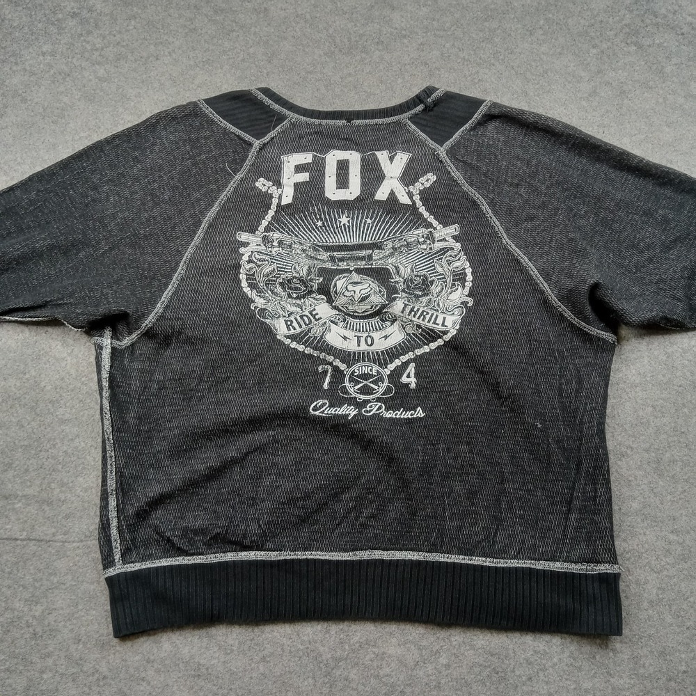 Fox Racing Sweatshirt Womens Medium Pullover Motorcycle‎ Graphic Ride Thrill